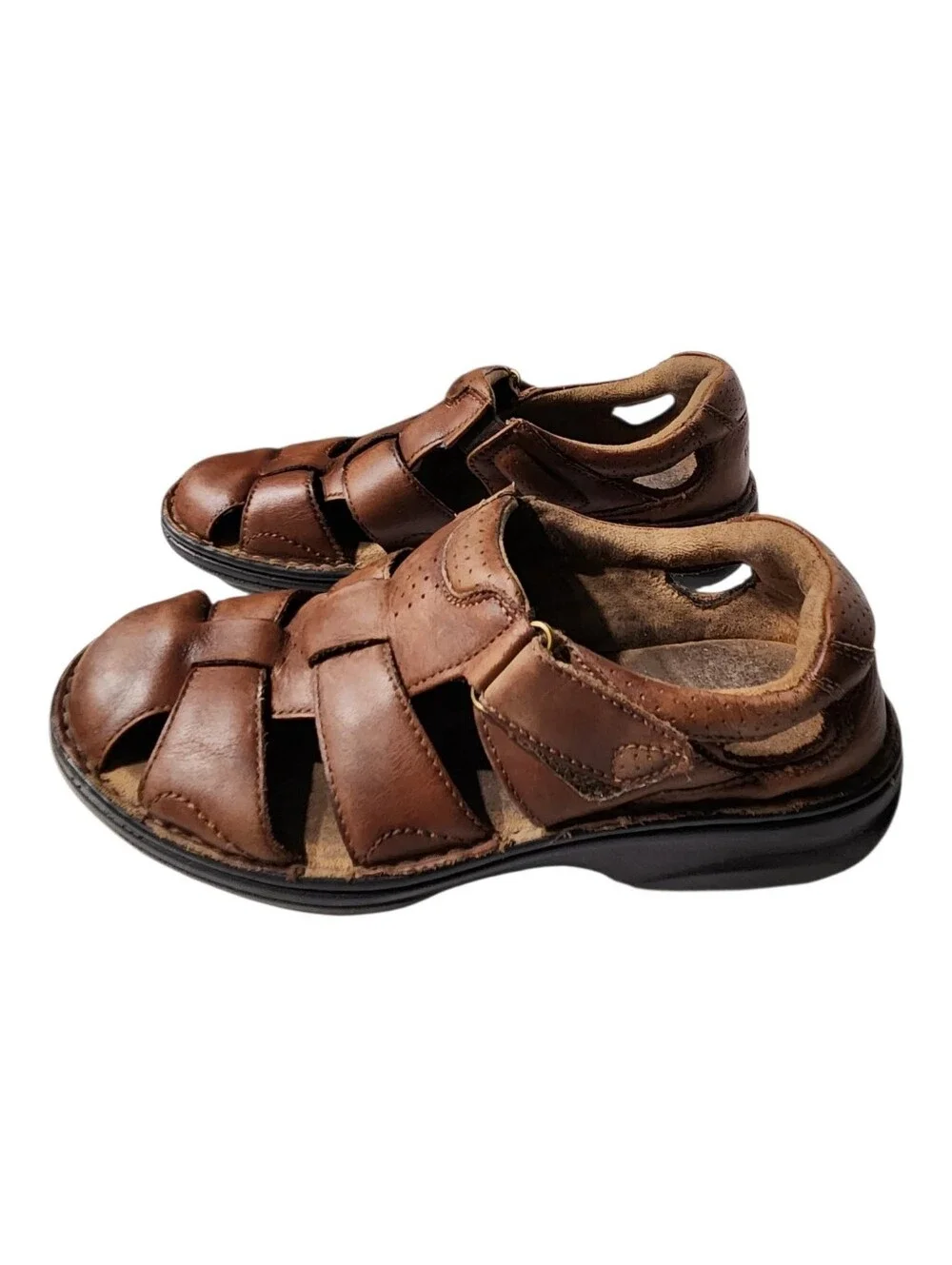 Florsheim Brown Leather Fisherman Sandals for Men Size 9M